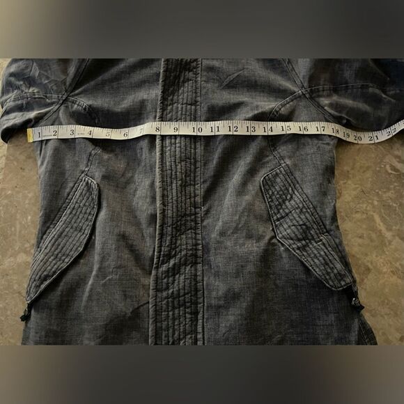 𝅺aritzia TNA blue long winter jacket coat parka XS - Picture 11 of 12